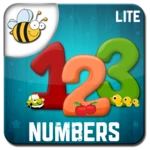 kids numbers game lite android application logo